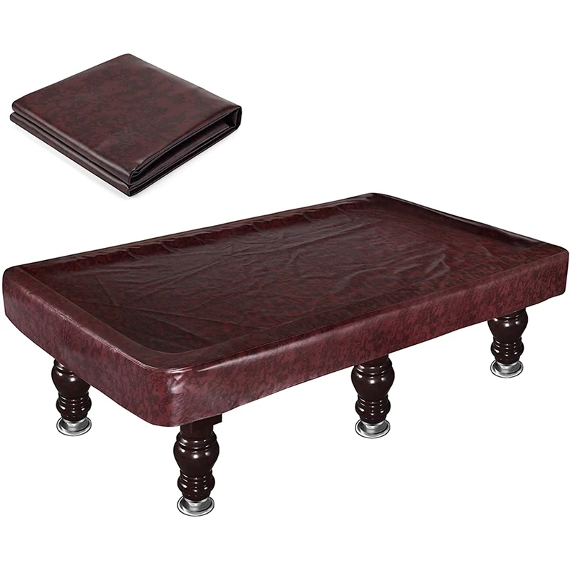 

7Ft PU Leather Pool Table Pool Table Dust Cover Pool Table Cover Rain-Proof Uv-Proof Cover American Cover Cloth Cover