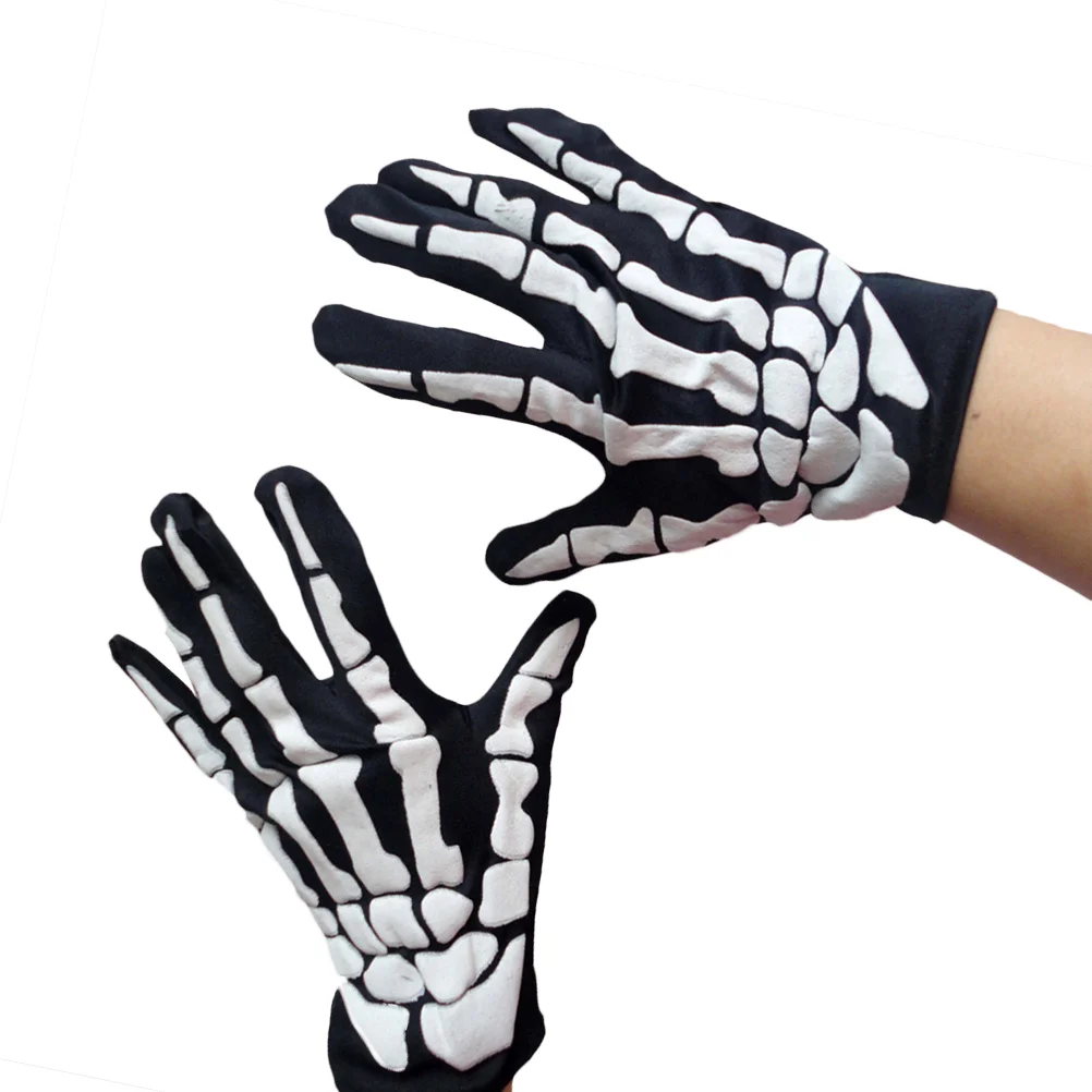 

Gloves Unisex Winter Bone Claw Ghost Full Finger Gloves Warm Cycling Glove for Hallowen Christmas Outdoor
