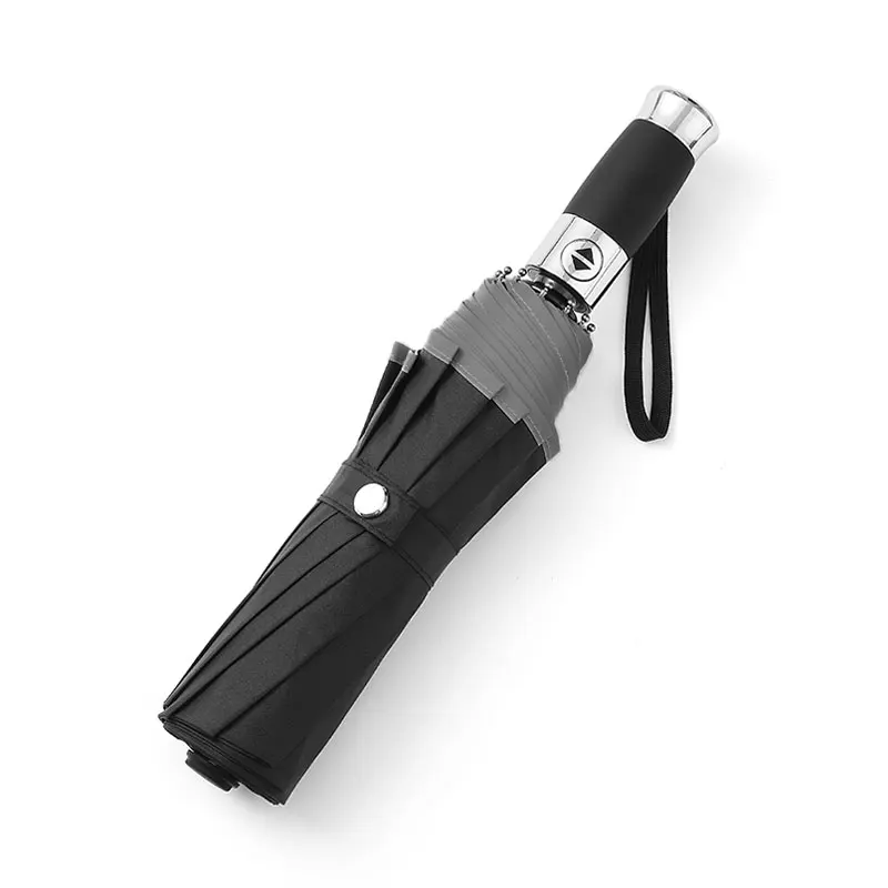 

Travel Umbrella Windproof 10 RIBS Auto Open Close Collapsible Folding Small Compact Umbrella for Rain Unisex Vinyl Umbrellas