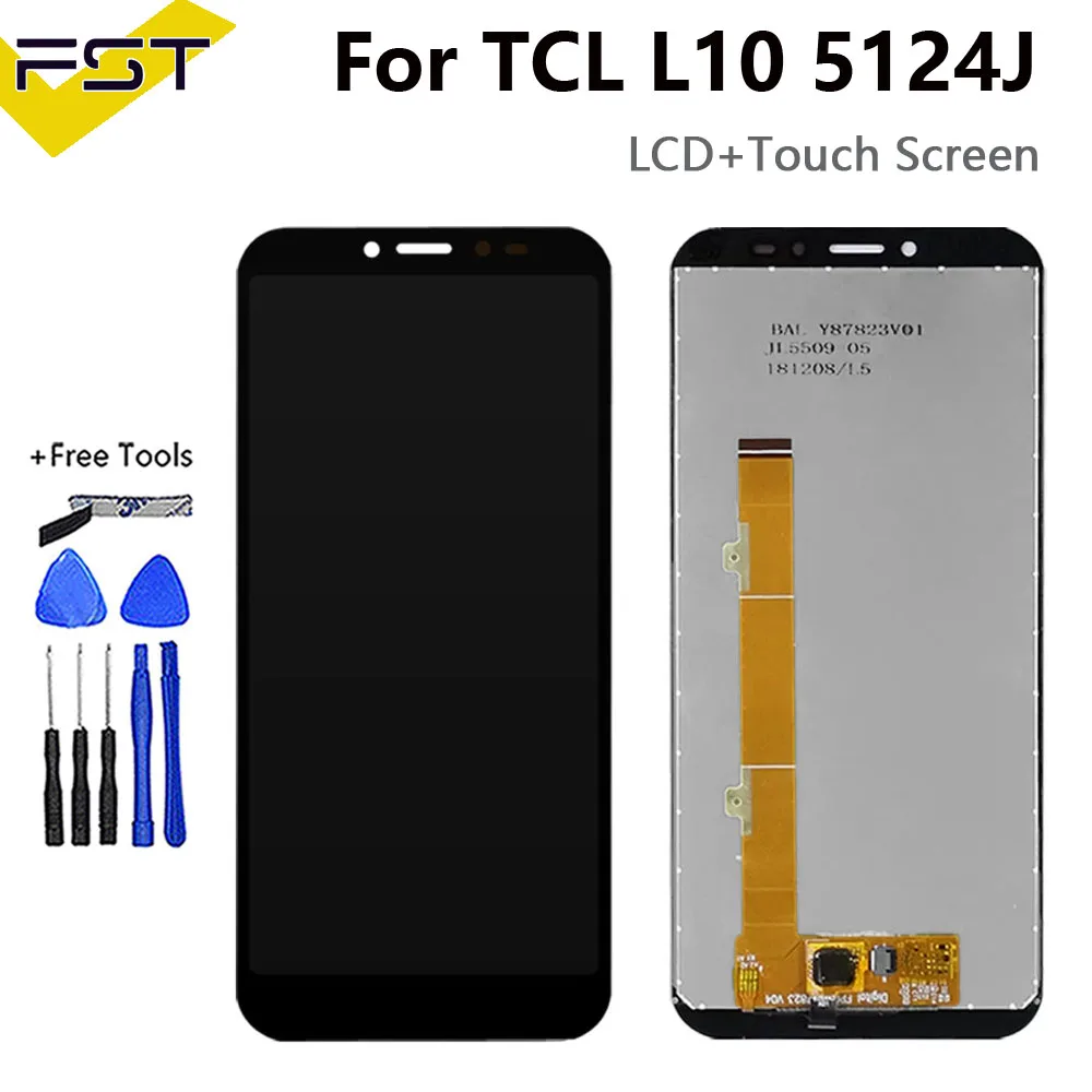 ЖК-дисплей 5,5 дюйма для TCL L10 5124J и аналогичный ЖК-датчик TCL L10, замена сенсорного телефона + Инструменты