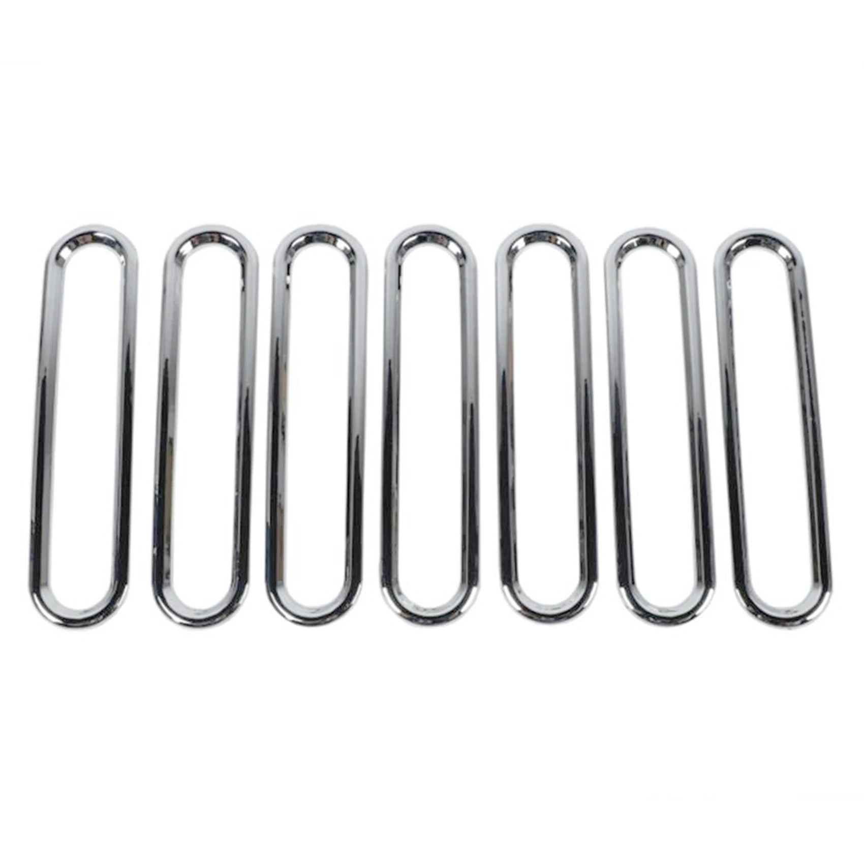 

7PCS Silver Hood Air Inlet Vent Decoration Cover Sticker for Wrangler JK 2007-2017