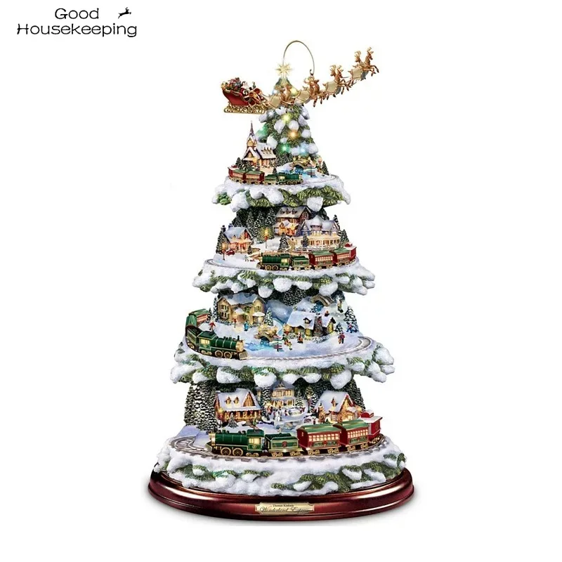 20x30cm Christmas Crystal Tree Santa Claus Snowman Rotating Sculpture Window Paste Sticker Winter New Year Party Home Decor 2022 |