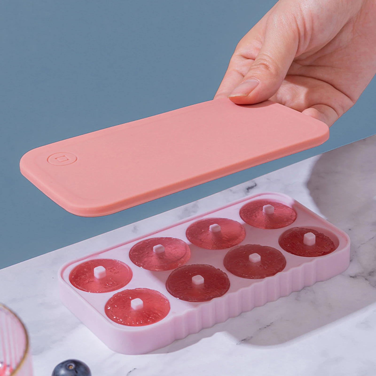 

Ice Cube Mold Silicone Copper Money 8 Grid Frozen Popsicle Ice Cube Mold Ice Box Ice Cube DIY Homemade Ice Cube Mold