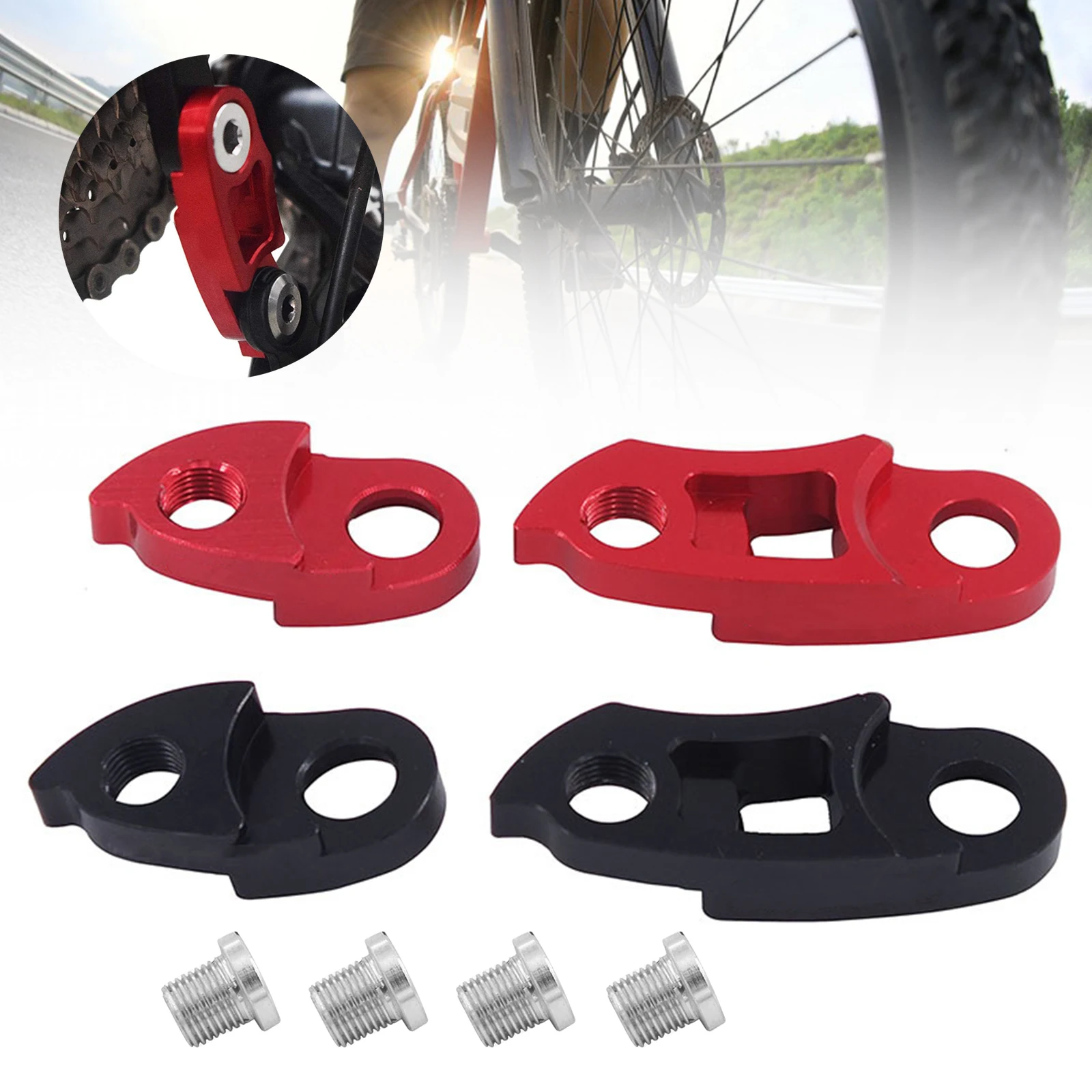 2 Type Bicycle Rear Derailleur Hanger Extension Extender Aluminum Road Bike MTB Cycling Frame Gear Tail Hook Extender Cassette