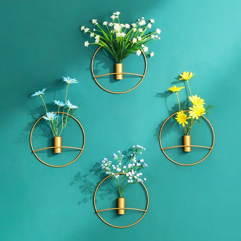 Creative wall pendant living room dining room wall decoration simulation flower room sofa background wall decoration