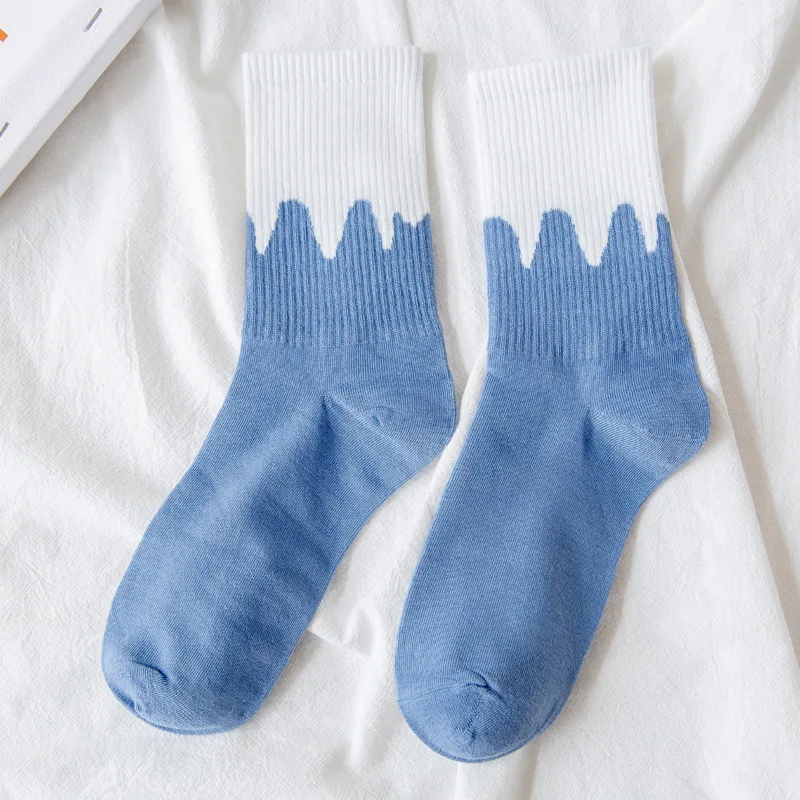 

Autumn and Winter Fashion Plaid Street Wind Women's Socks