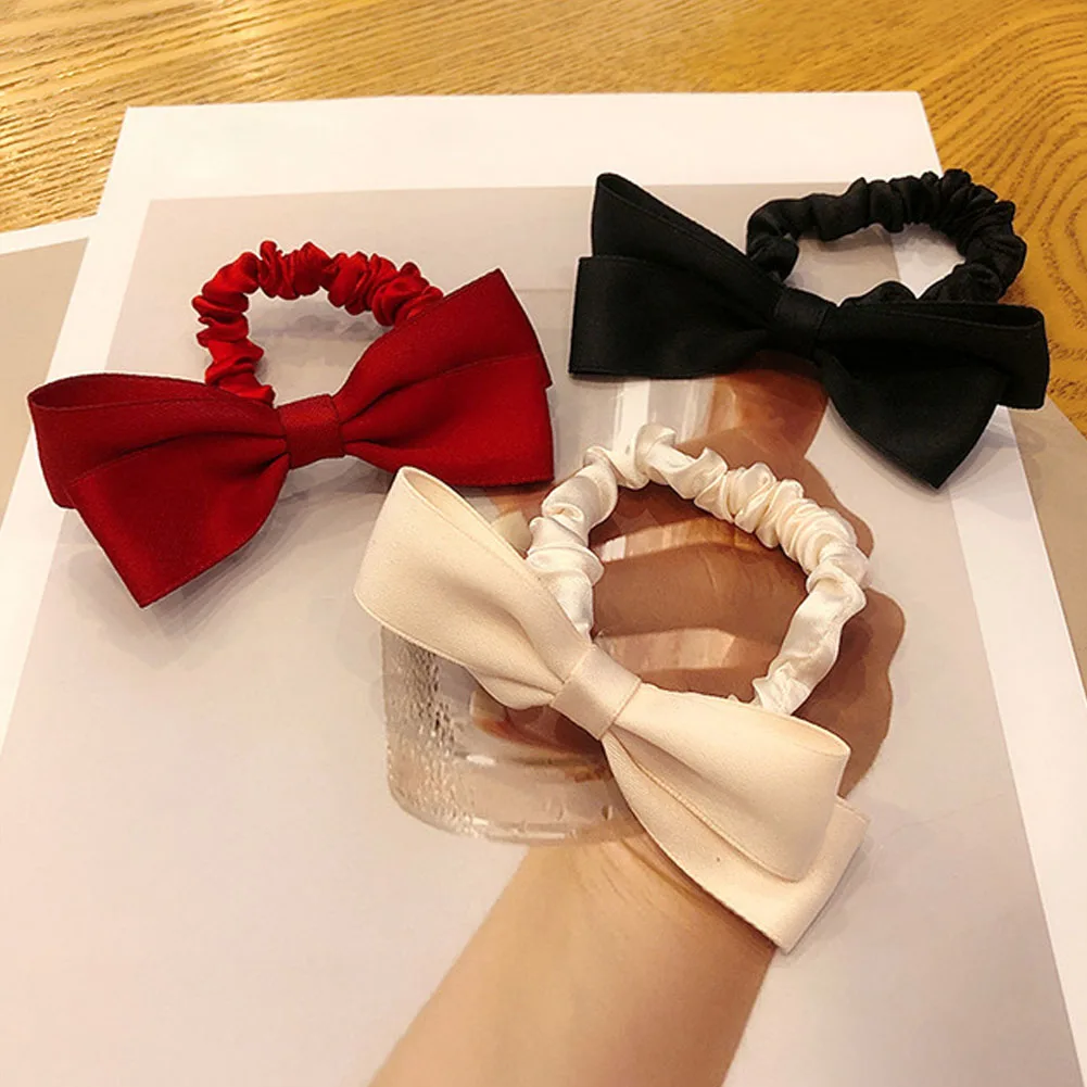 

Hair Rope Bow Hair Ring South Korea Dongdaemun Net Red Ins Sen Tie Tie Head Rubber Band Commuter Headwear