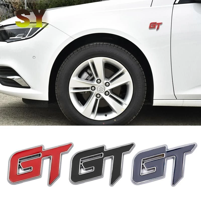 

Car metal personality three-dimensional GT car stickers rear tail stickers For BMW Chevrolet Ford Mustang Dodge Toyota Honda