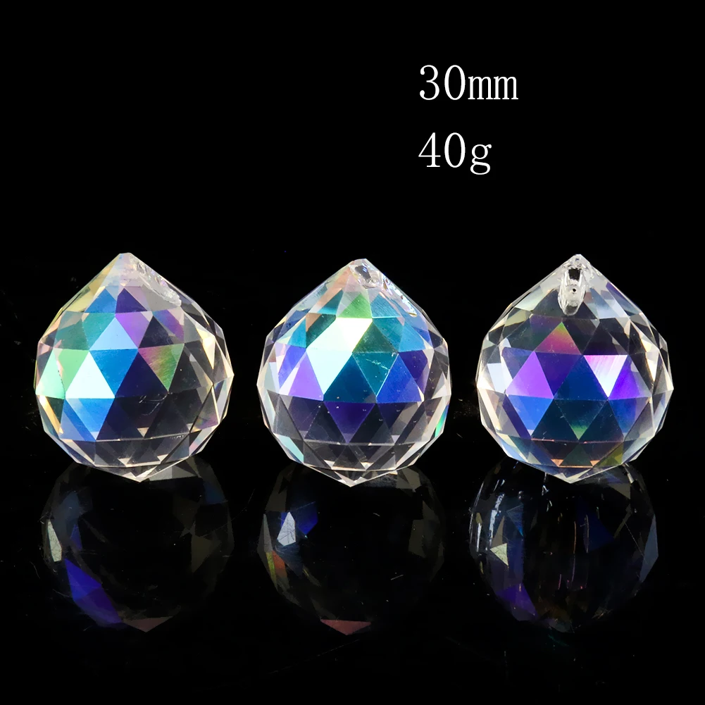 

Fire Polished AB Color Laser Faceted Prism Glass Crystal Ball Aurora Streamer XMAS Wedding Chandelier Pendant Sun Catcher Decor