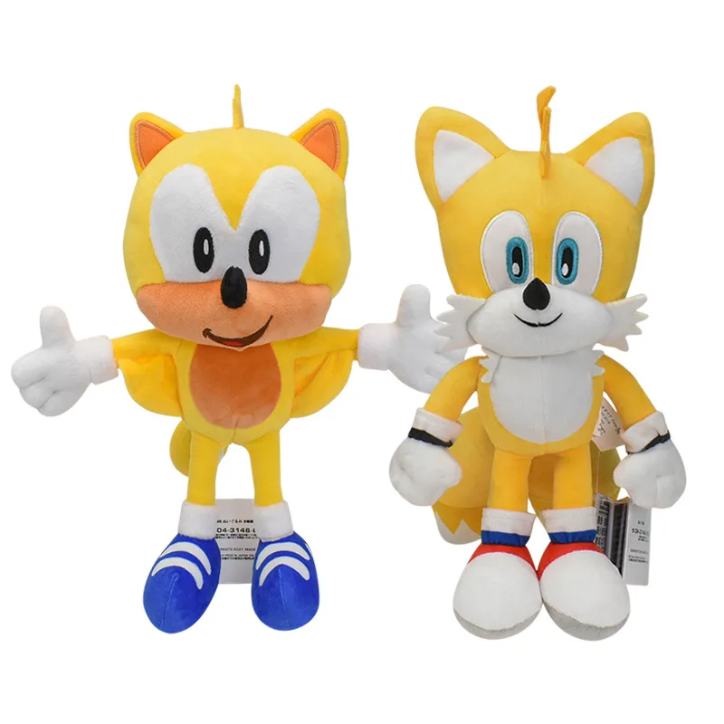 

Hot Sale Sonic The Hedgehog Miles Prower Doll Classic Anime Tails Amy Rose Shadow Knuckles Silver Soft Pillow Home Decor Toys