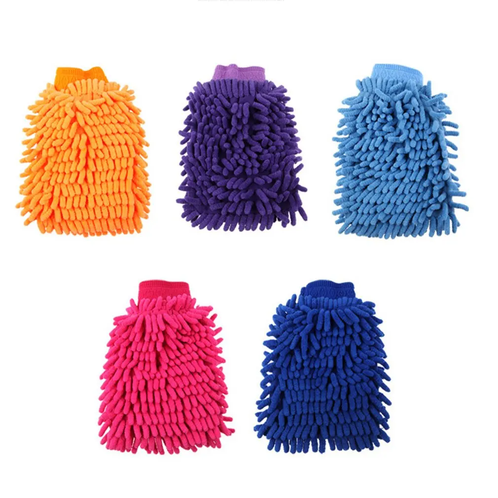 

Mini Soft Microfiber Single Sided Coral Velvet Gloves Car Wash Gloves Automobile Supplies Car Wash Glove