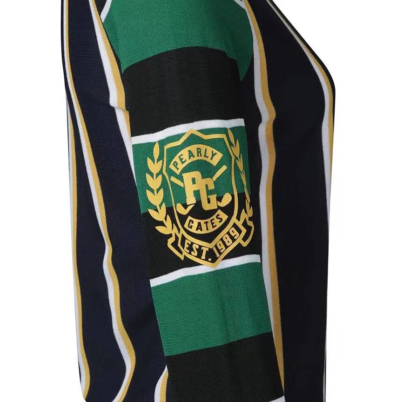 Golf knit spring summer shirt women polo long sleeve golf clothing  W122109