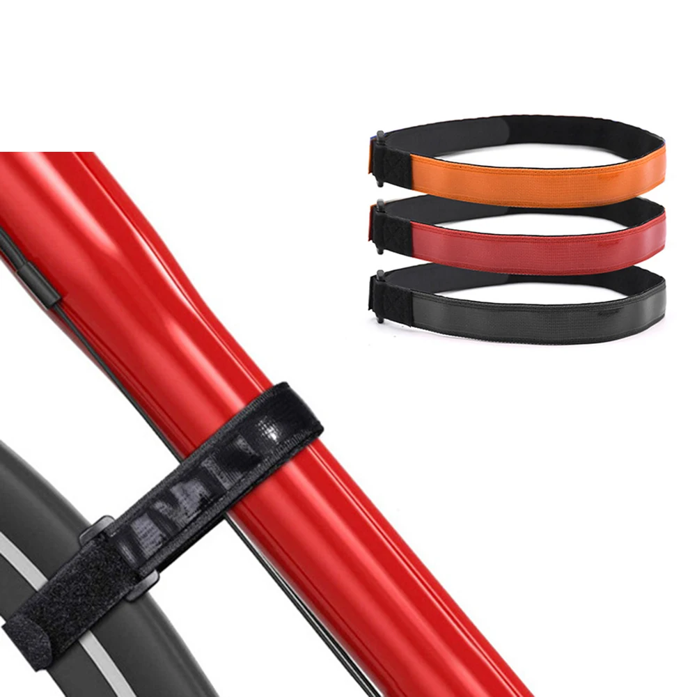 

1pc Bike Wheel Strap Nylon Hook & Loop Cable Ties Durable Multil Purpose Self-adhesive Fastening Cable Straps Pump Strap
