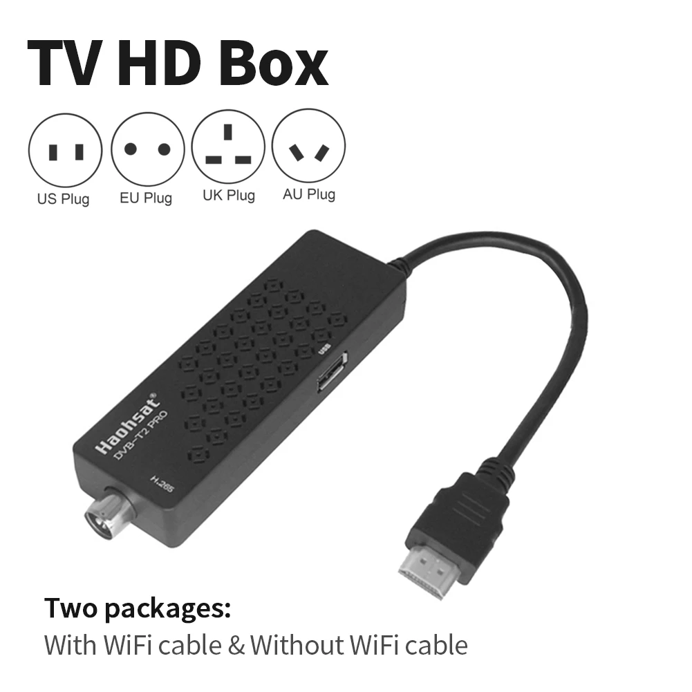 Цифровой спутниковый декодер HD TV Set-Top Box DVB T2 USB 2 0 1080p тюнер чехол телевизор H.264/H.265