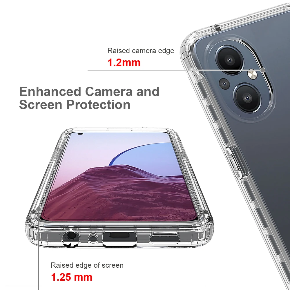 for oneplus nord n20 5g case one plus n200 5g n100 shockproof hybrid gradient color phone cover oneplus nord n10 5g 1 n20 5g free global shipping