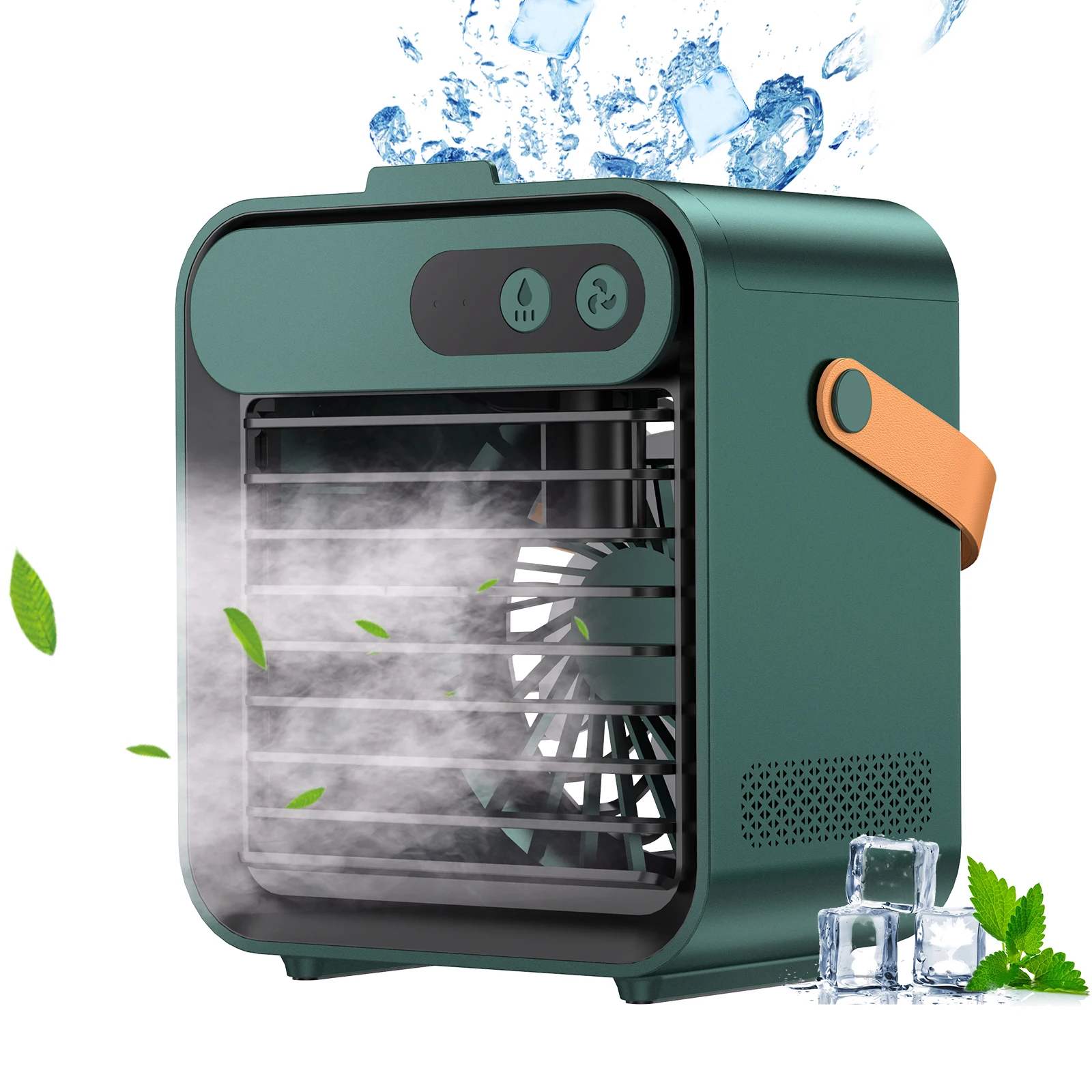 

Portable Air Cooler Fan,Quiet Humidifier USB Desk Fan with 3 Speeds 4 in 1 Desktop Personal Adjustable Fan, Air Cooling Fan with