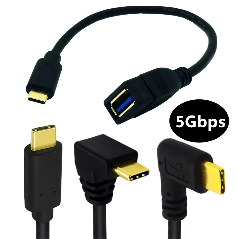 

25CM 5Gbps Gold Plated USB 3.1 Type C Male To USB 3.0 A Female Cable