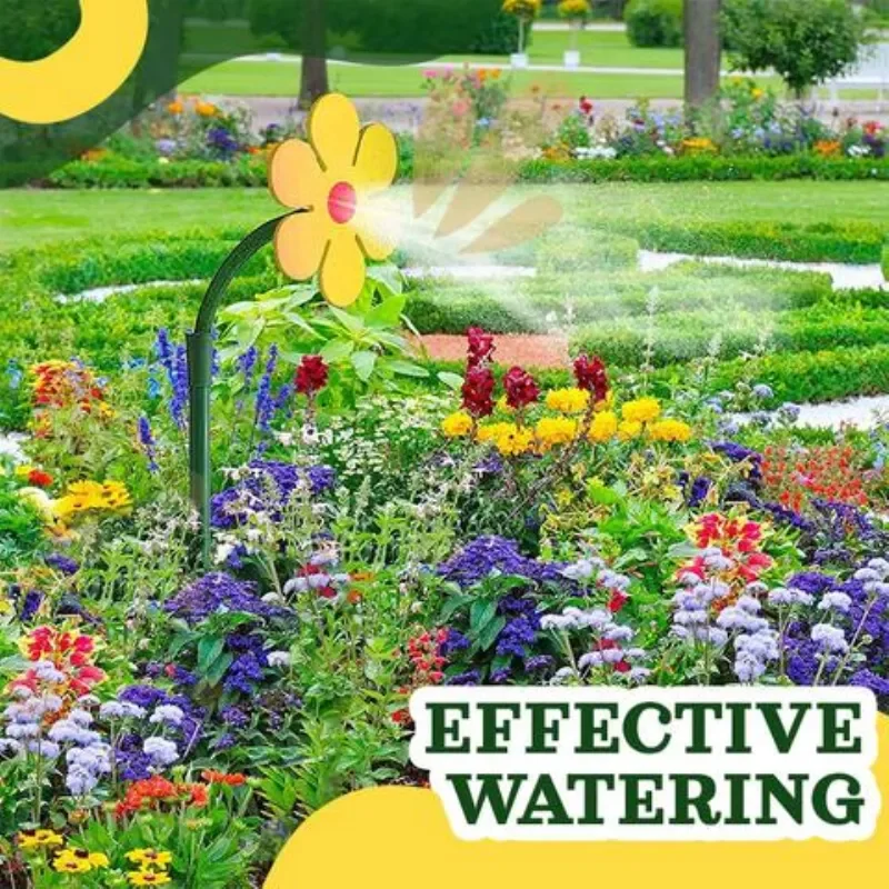 

Sun Flower Garden Sprinkler Automatic Watering Grass Lawn 360 Degree Circle Rotating Water Sprinklers Yard Decorative Sprinkler
