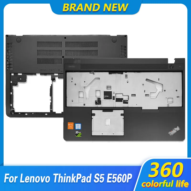 

New Original For Lenovo ThinkPad S5 E560P Palmrest Upper Case Bottom Cover Top Lower Case C D Shell Black