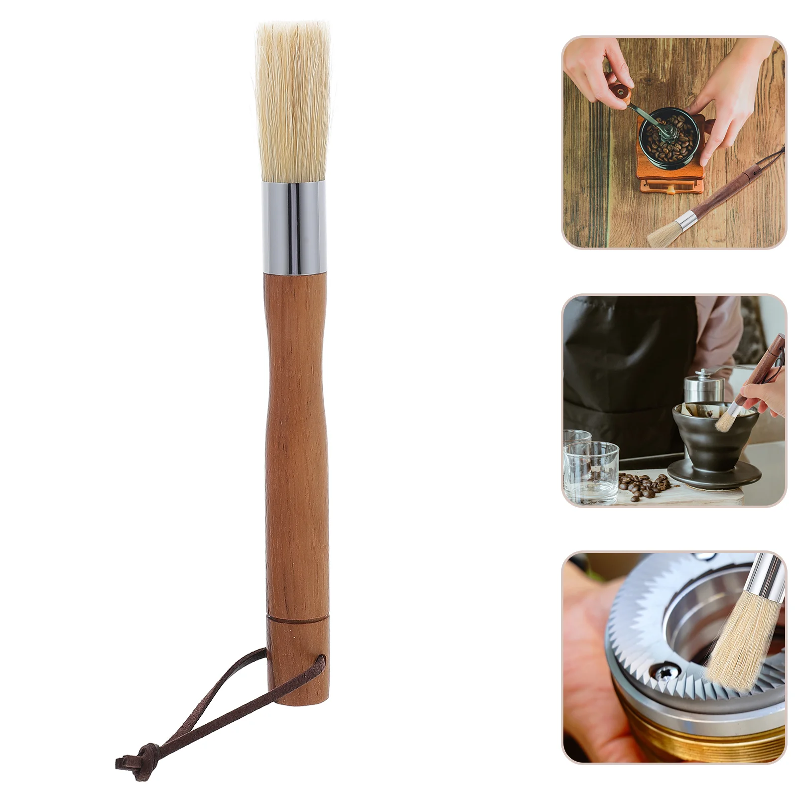 

Brush Coffee Machine Espresso Cleaning Grinder Cleaner Accessories Maker Tool Grounds Scrubber Cup Pastry Wood Tube Dusting