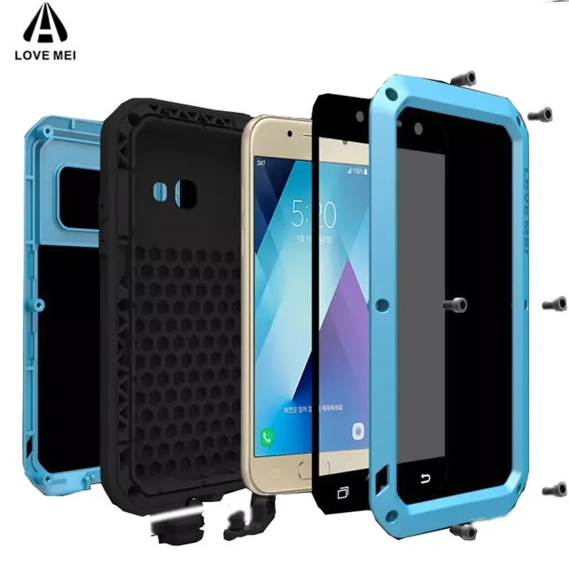 

LOVE MEI Powerful Metal Armor Shock Dirt Proof Water Phone Cases For A51 A71 5G Case For Samsung Galaxy A30S A50 A50S A70 A70S