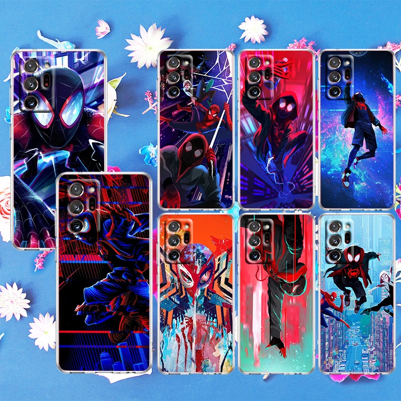 

Marvel Cartoon Spiderman For Samsung S21 Plus S20 FE A52 A12 5G A8 A7 A6 A5 j4 j5 j6 j7 j8 2018 2017 Transparent Phone Case