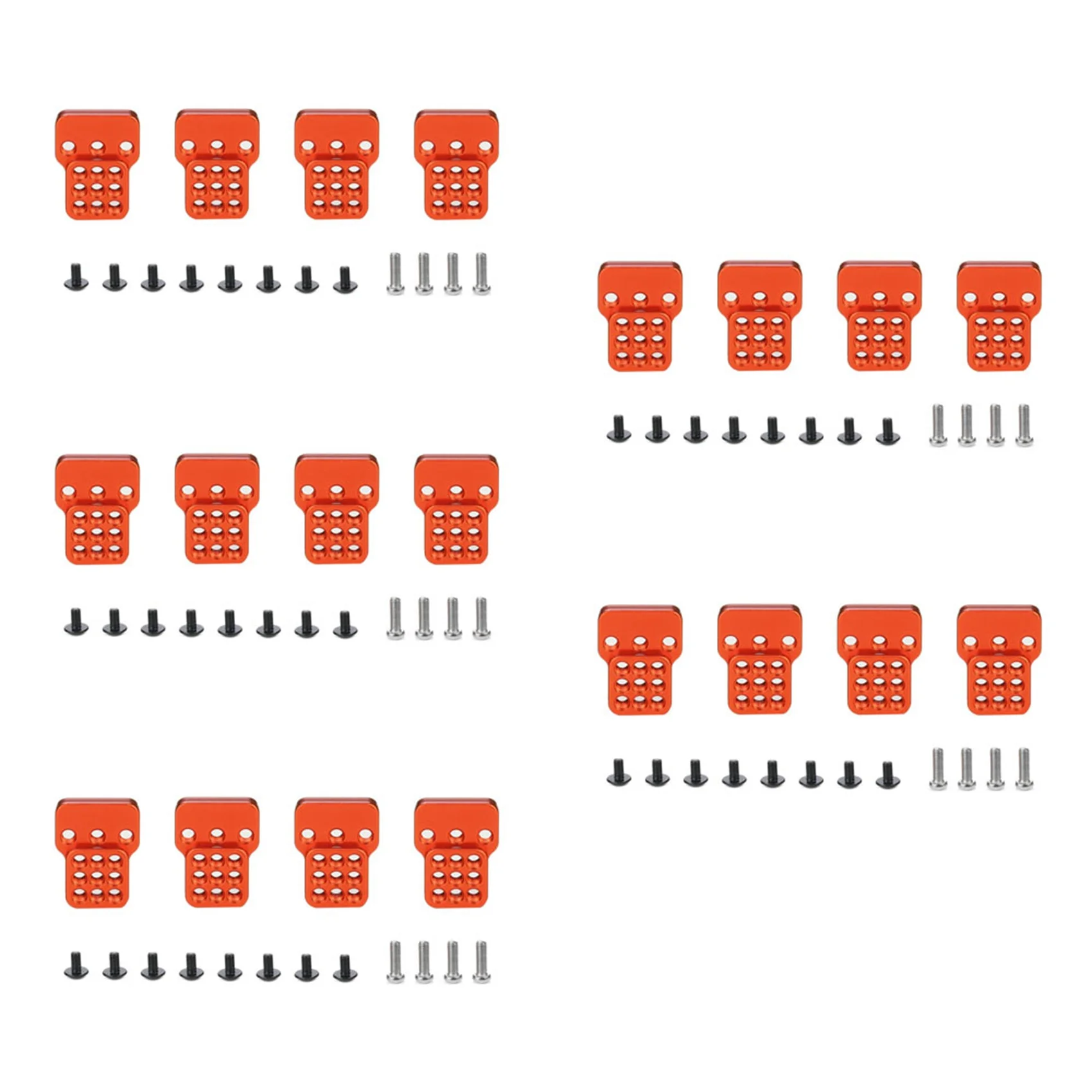 

20X металлическое регулируемое кресло-удлинитель для WPL C14 C24 C34 C44 B14 B16 B24 B36 1/16 детали для радиоуправляемых автомобилей, красный