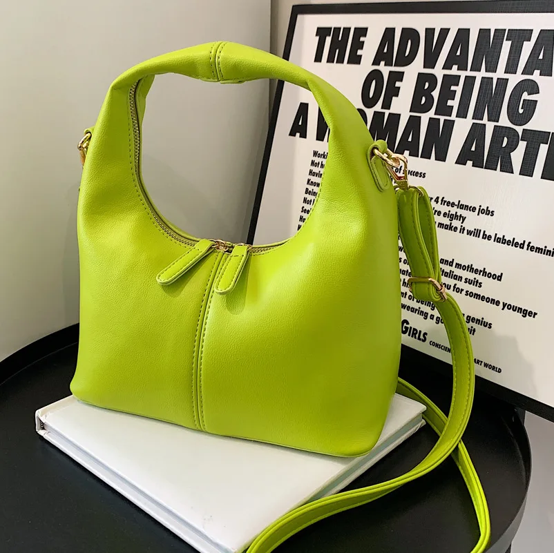 

2022 New Ladies Candy Color Shoulder Bag Fashion Trend Women's Bag Simple Net Celebrity All-match Casual Messenger Bag Women
