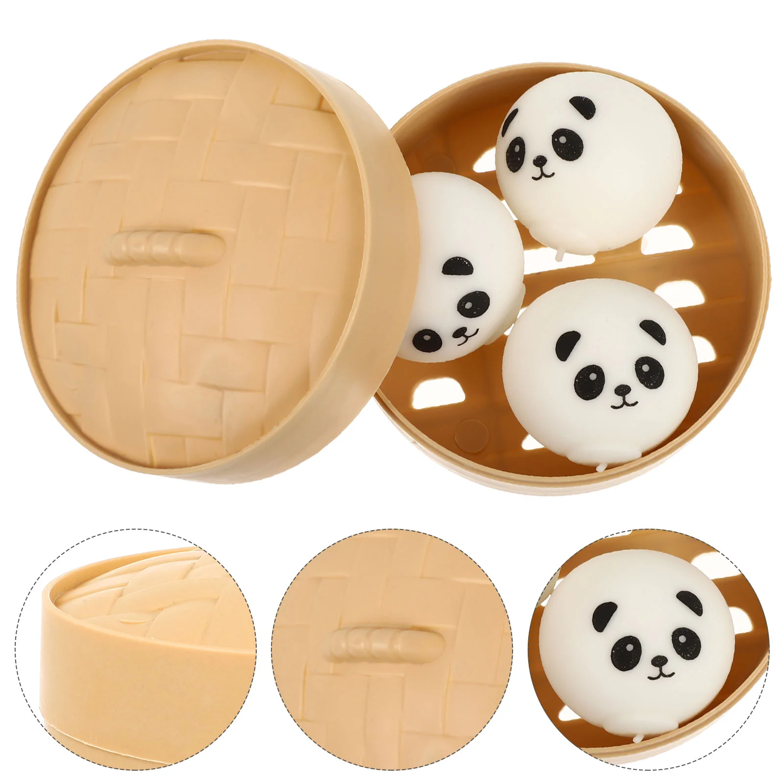 

1 Set Steamed Bun Stress Relief Toys Simulation Bun Decompression for Adult