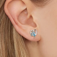 beautiful cute cat 925 sterling silver stud earrings zircon stud earrings minimalist jewelry earrings gift women girl ear rings