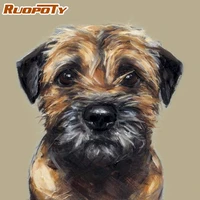 ruopoty paint by number dog kits handpainted picture by number animal drawing on canvas home decoration diy gift