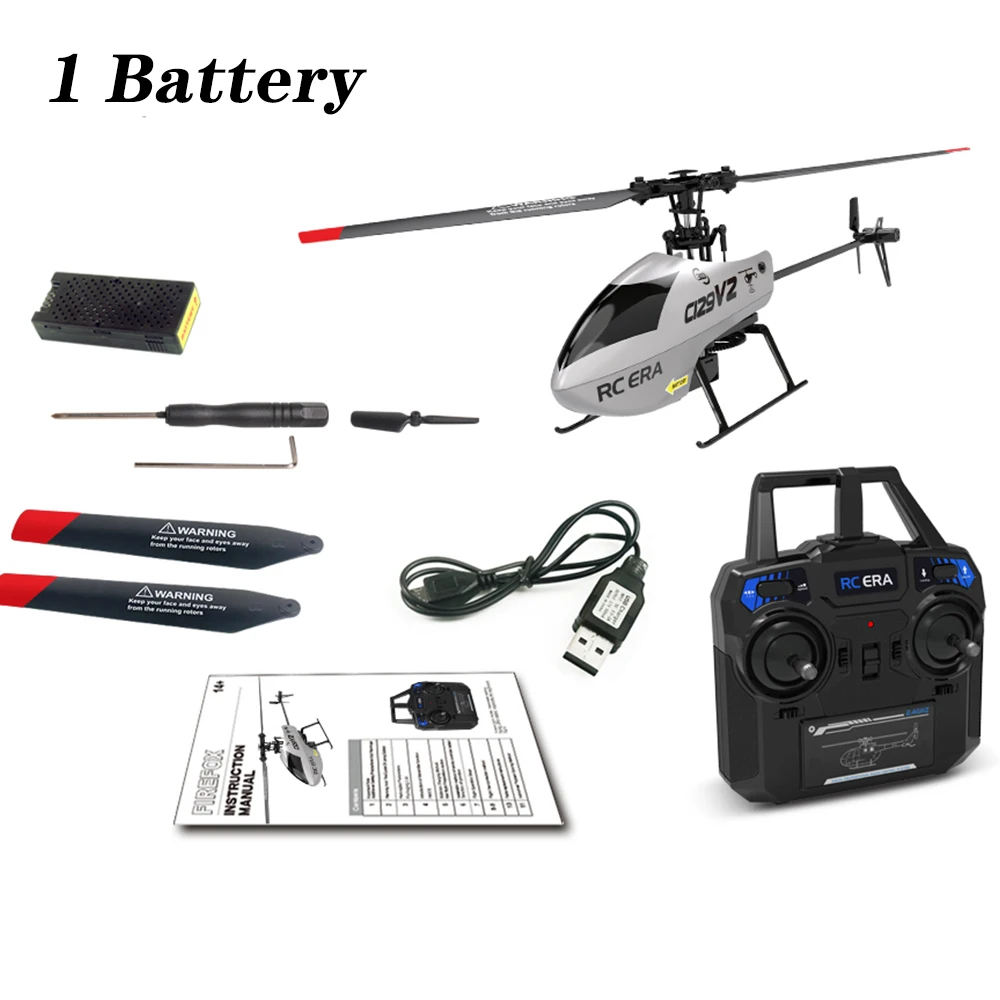 C129 V2 RC Helicopter 6 Channel Remote Controller Helicopter Charging Toy Drone Model UAV Outdoor Aircraft RC Toy enlarge