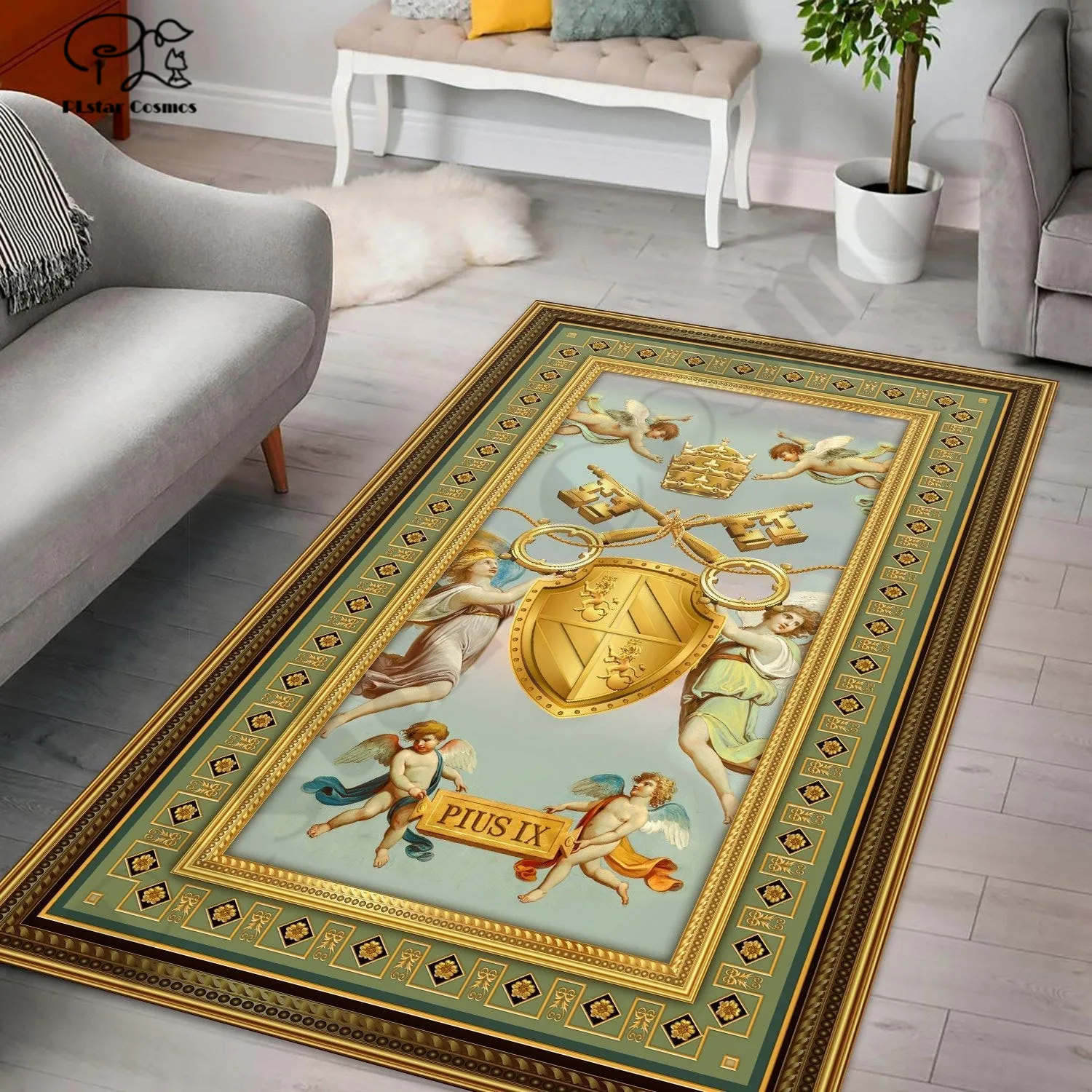 Новейший уникальный коврик PLstar Cosmos Royal с изображением Иисуса для комнаты 3D