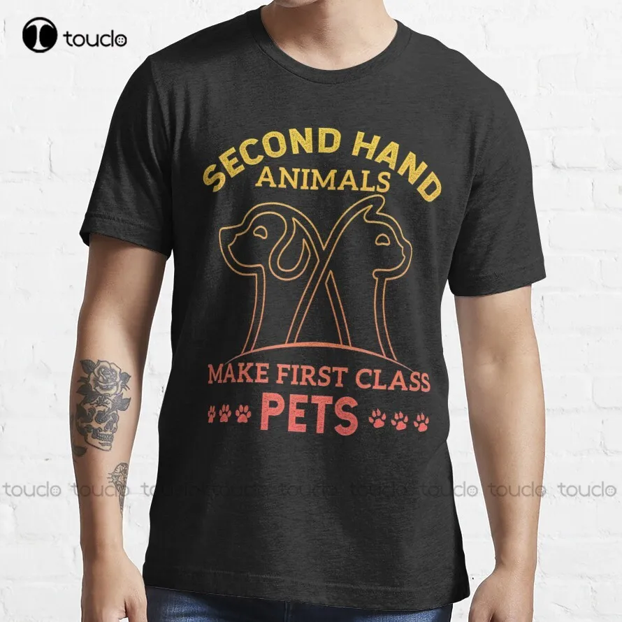 

Second Hand Animals Make First Class Pets T-Shirt Women'S T-Shirts Fashion Creative Leisure Funny Harajuku T-Shirt All Seasons