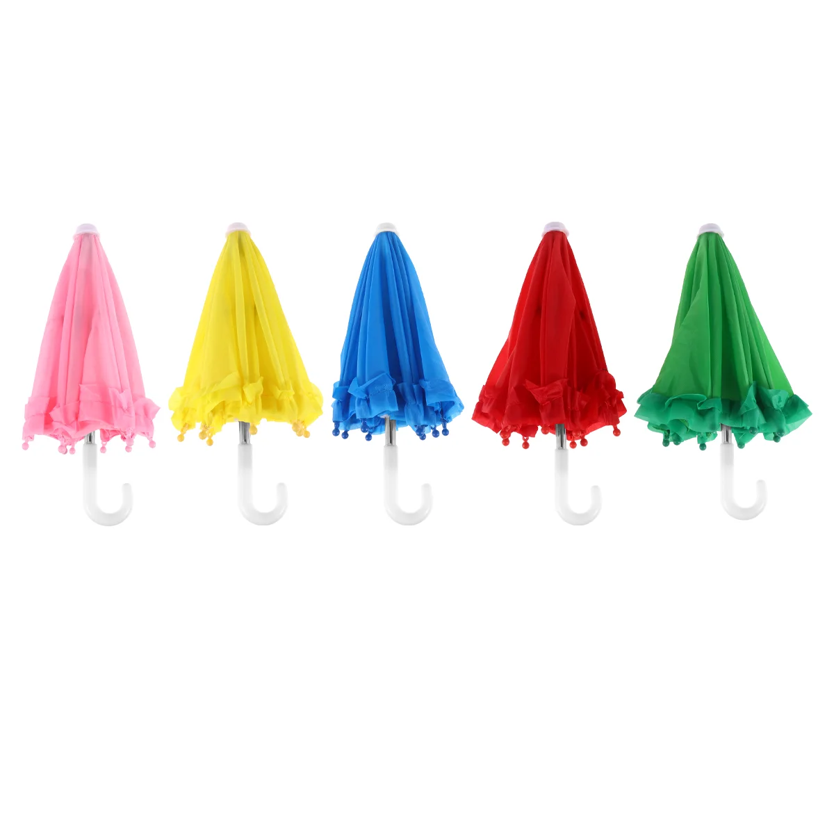 

5 Pcs Pretend Toys Umbrella Model Toy Poppets Kids Child Parasol Umbrella Lacing Toy Childrens Role Play Toy Fine