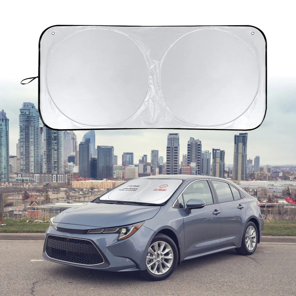 

For Toyota Camry Prius Rav4 86 TRD Car Sunshade Logo Parasol Coche With Sucker Windshield Sun Shade Visor Cover Protector Blind