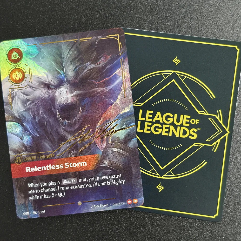 Фото Набор коллекционных карточек DIY English Riftbound League of Legends Origins (OGN) с Кай'Сой, Сетт, Ясуо, Тимо, Overnumbered Collection TCG №4