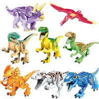 dinosaur building block pterosaur tyrannosaurus rex assembled puzzle childrens toy in bags