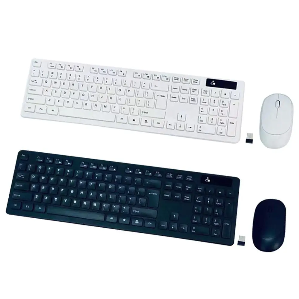 Wireless Bluetooth-compatible Keyboard Mouse Set 2.4g Plug-Play Waterproof Keyboard Mouse For Desktop Laptop Compact
