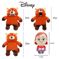 disney pixar turning red cartoon kawaii bear plushies anime peripheral cute animal red panda plush toys doll gifts for children