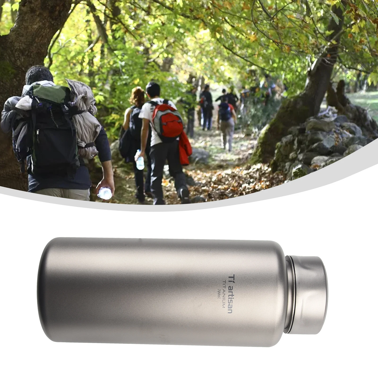 

700/1000ml Outdoor Camping Titanium Water Bottle Lightweight And Fall-resistant Water Bottle For Camping Hiking Accessories