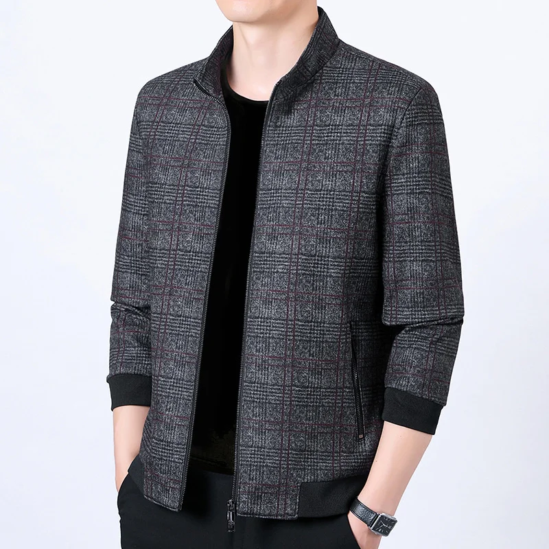 

2022 Autumn Winter Mens Sweater Coat Faux Fur Sweater Jackets Men Zipper Knitted Thick Coat Warm Casual Knitwear Cardigan