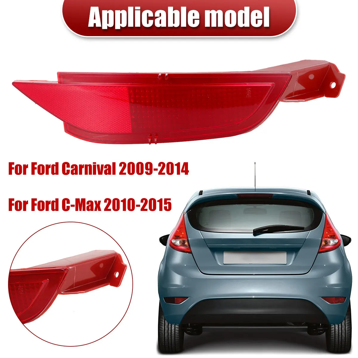 Задний Бампер Ford Fiesta Совместимый С Профессиональным Задним Бампером 2009-2014 Правое