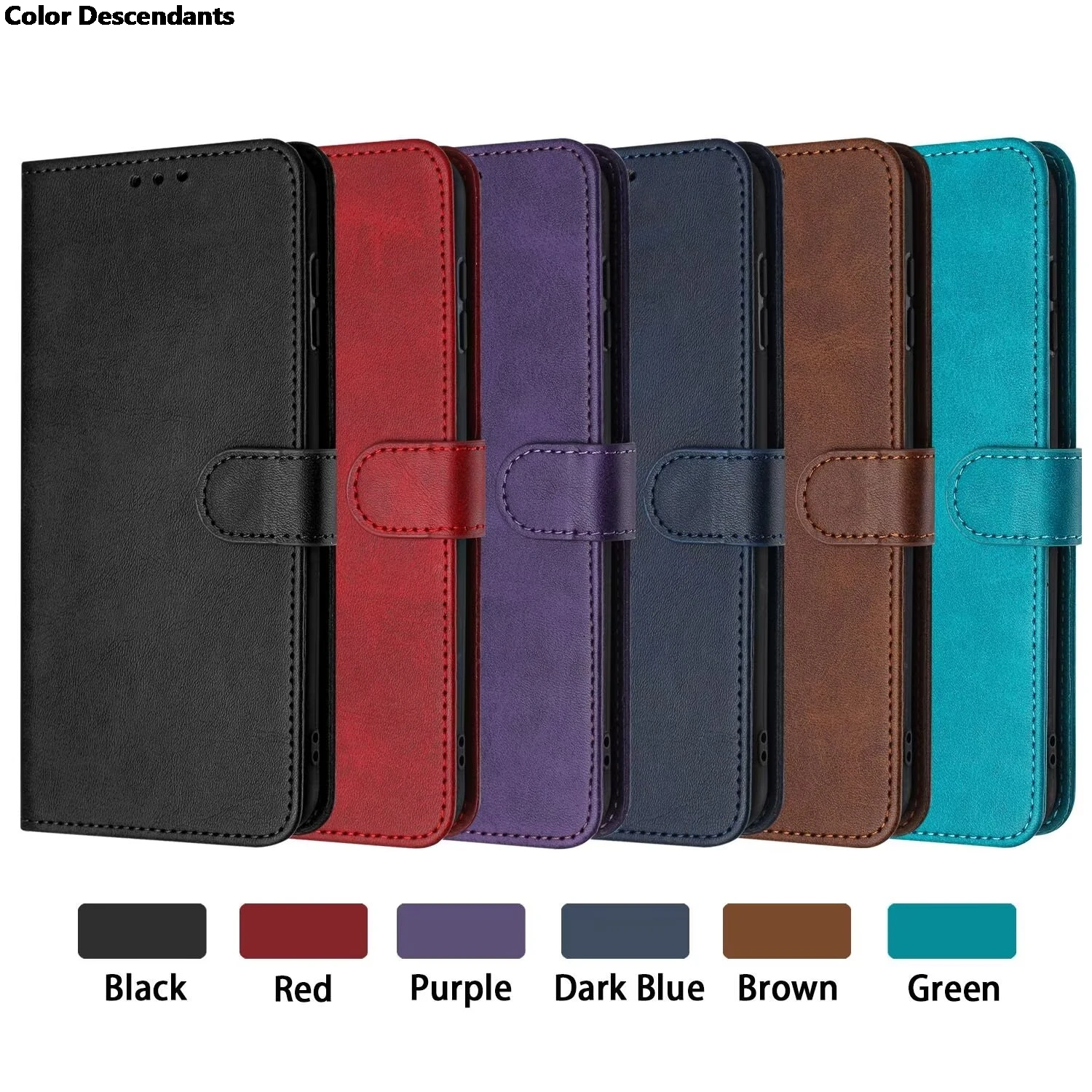 Сплошной цвет кожаные магнитные флип-чехлы для Samsung Galaxy J6 J4 Plus 2018 J3 J5 2017 J7 2016