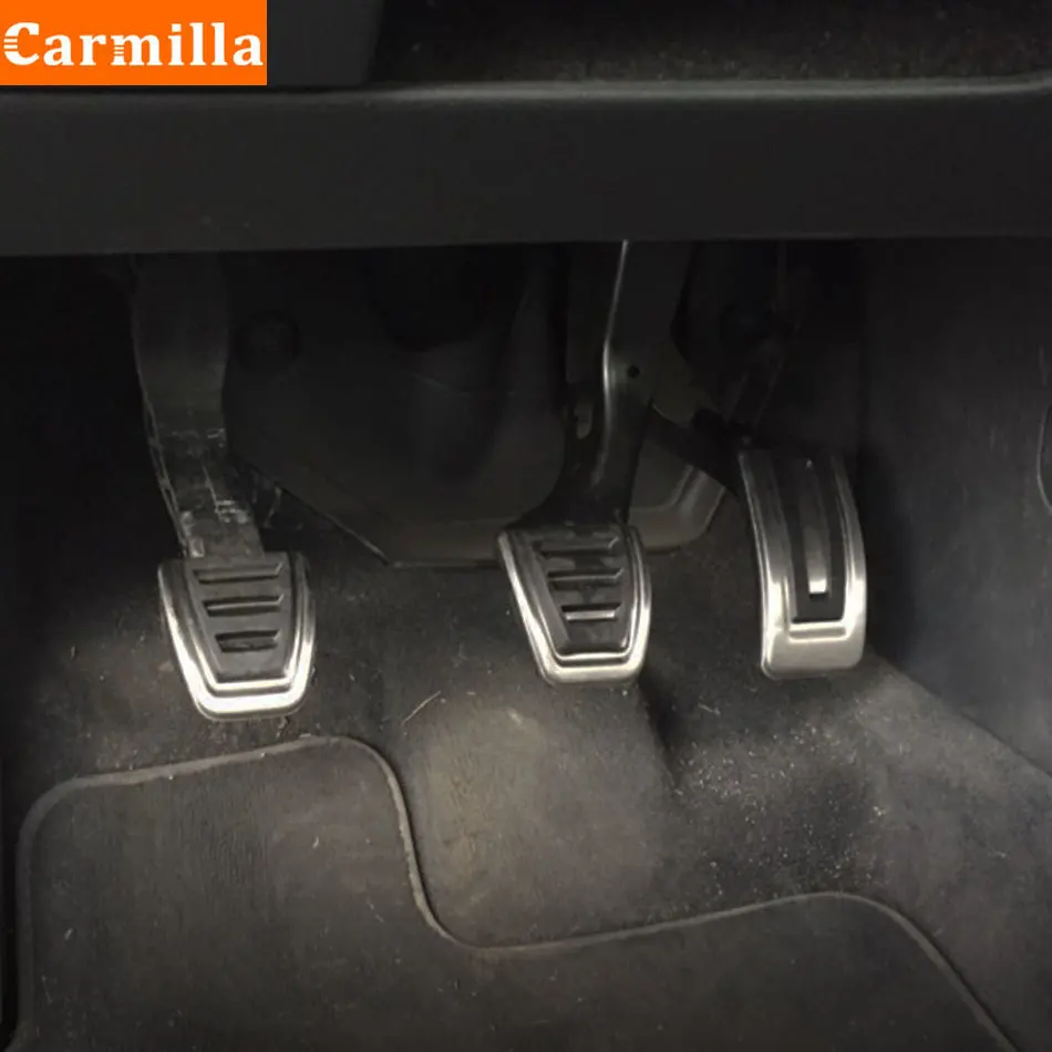 Автомобильная накладка на педаль Carmilla из нержавеющей стали для VW Polo Bora Jetta MK4 Golf 4 IV