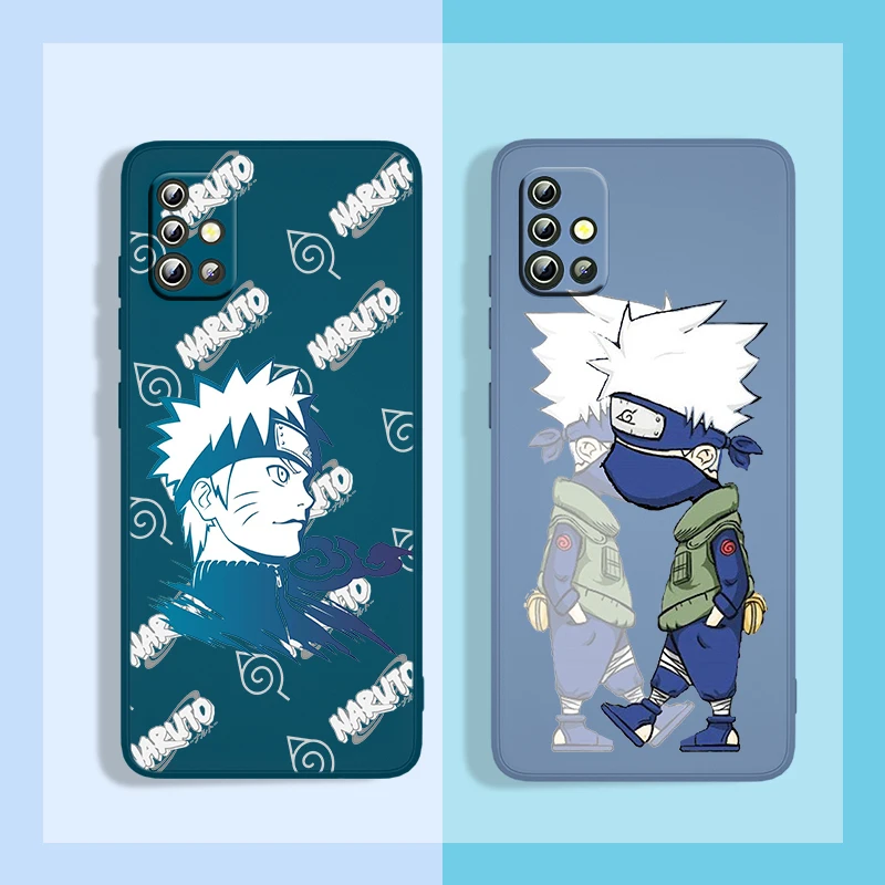 

Hot Anime NARUTO Boys For Samsung Galaxy A73 A53 A33 A52 A32 A22 A71 A51 A21S A03 A50 TPU Liquid Phone Case Fundas Coque Cover