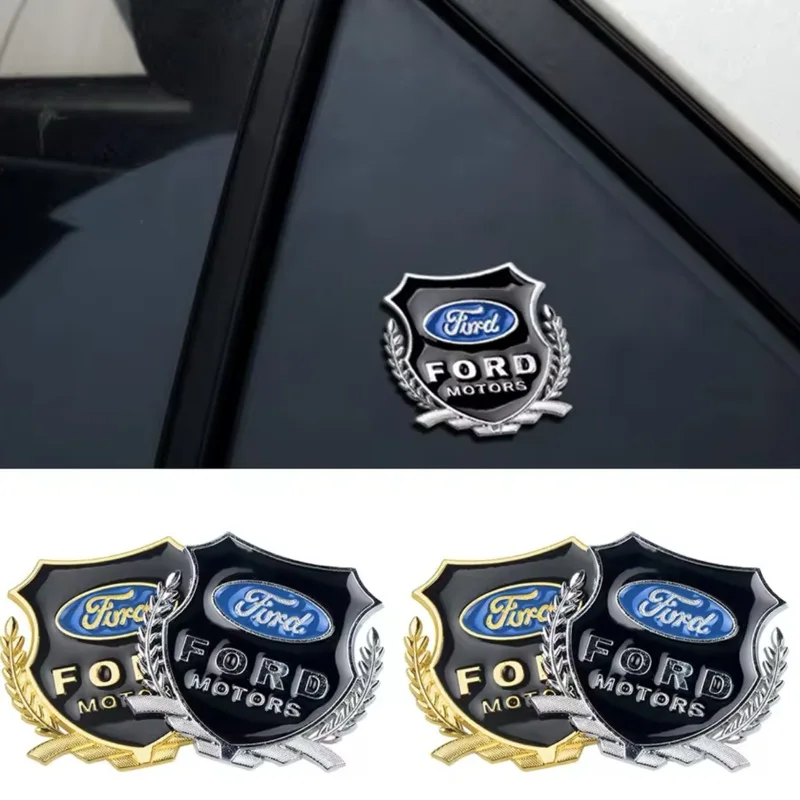 2 шт. металлические эмблемы с пшеничными ушками декоративная наклейка на боковое