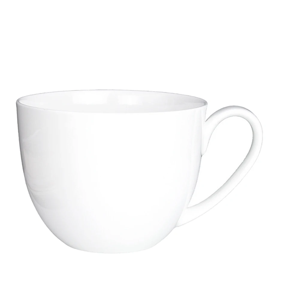 

Кружка для завтрака из чистого белого костяного фарфора, керамическая чашка для кофе, чашка для молока и чая