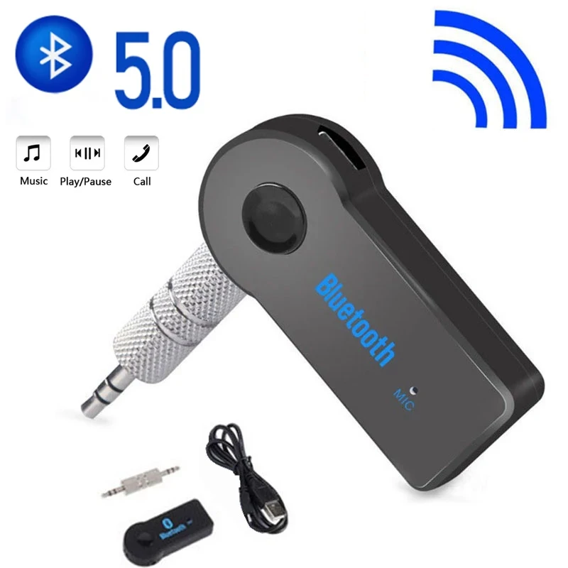 

Wireless Bluetooth Receiver Transmitter Adapter 3.5mm Jack For Car Music Audio Aux A2dp Headphone Reciever Handsfree Accessories