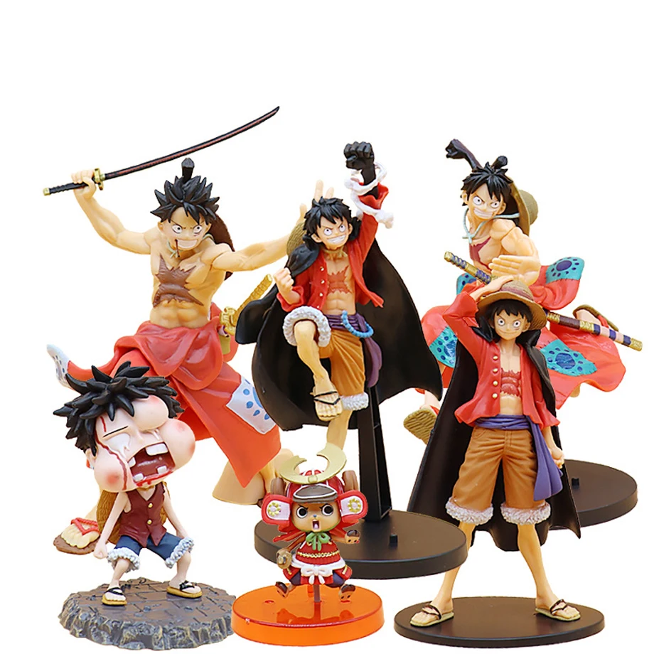 

One Piece Figure Luffy Standing VS Kaidou PVC Figurine Zoro Tony Tony Chopper Emperors Statue Collectible Model for Kids Gifts